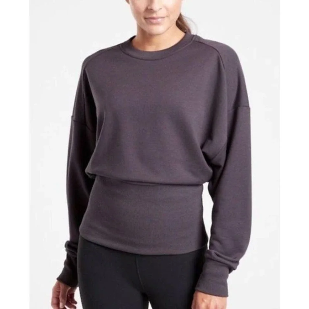 Athleta | Size XS Potrero Sweatshirt Relaxed Fit Crewneck Ribbed